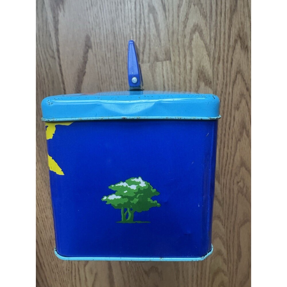 Sanrio Dinomighties Dinosaur Lunch Box Metal Box Vintage Retro 1980s - Picture 4 of 9
